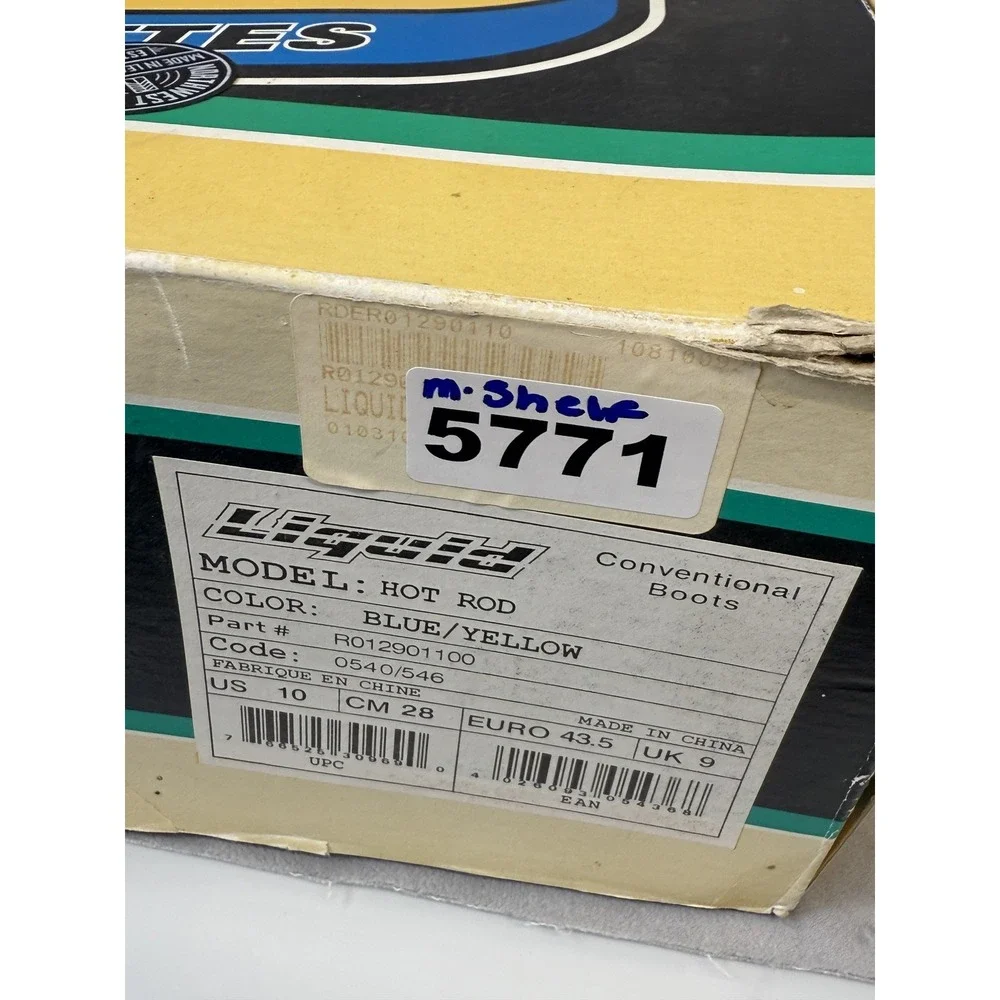 Vintage Liquid Snowboards Hot Rod‎ Boots US 10 Mens Shoes New in Box 90s
